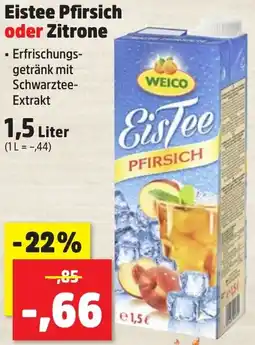 Thomas Philipps Eistee Pfirsich oder Zitrone Angebot