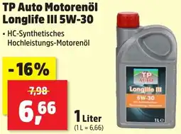 Thomas Philipps TP Auto Motorenöl Longlife III 5W-30 Angebot