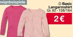 Woolworth Basic Langarmshirt Angebot