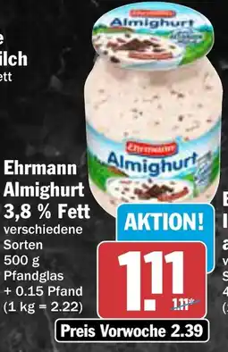 AEZ Ehrmann Almighurt 3,8% Fett Angebot
