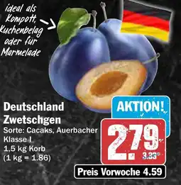 AEZ Deutschland Zwetschgen Angebot
