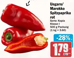 AEZ Ungarn/ Marokko Spitzpaprika rot Angebot