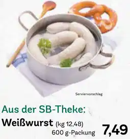AEZ Aus der SB-Theke: Weißwurst Angebot