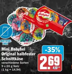 AEZ Mini Babybel Original halbfester Schnittkäse Angebot