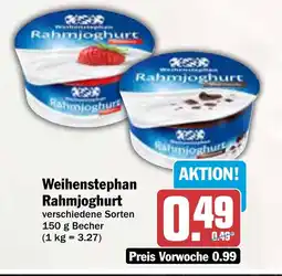 AEZ Weihenstephan Rahmjoghurt Angebot