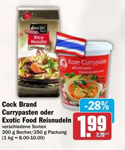 AEZ Cock Brand Currypasten oder Exotic Food Reisnudeln Angebot
