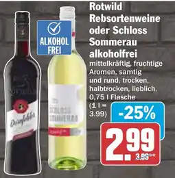 AEZ Rotwild Rebsortenweine oder Schloss Sommerau alkoholfrei Angebot