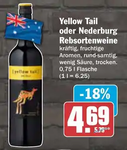 AEZ Yellow Tail oder Nederburg Rebsortenweine Angebot