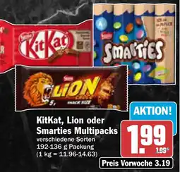 AEZ KitKat, Lion oder Smarties Multipacks Angebot