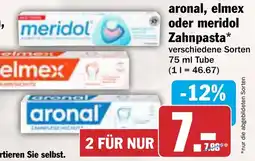 AEZ aronal, elmex oder meridol Zahnpasta Angebot