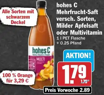 AEZ hohes C Mehrfrucht-Saft, Milder Apfelsaft oder Multivitamin Angebot