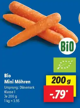 Lidl Bio Mini Möhren Angebot