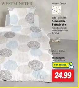 Lidl WESTMINSTER Seersucker- Bettwäsche Angebot