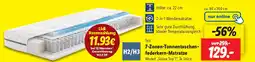 Lidl fan 7-Zonen-Tonnentaschen- federkern-Matratze Angebot