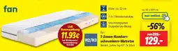 Lidl fan 7-Zonen-Komfort- H2/H3 schaumkern-Matratze Angebot