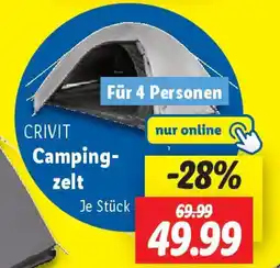 Lidl CRIVIT Camping- zelt Angebot