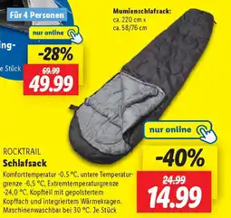 Lidl ROCKTRAIL Schlafsack Angebot