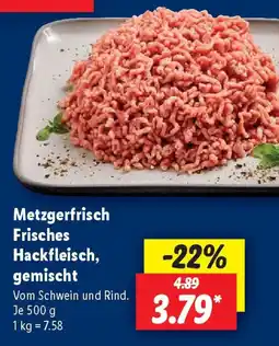 Lidl Metzgerfrisch Frisches Hackfleisch, gemischt Angebot