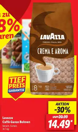 Lidl Lavazza Caffè Ganze Bohnen Angebot