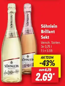Lidl Söhnlein Brillant Sekt Angebot