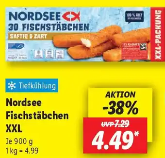 Lidl Nordsee Fischstäbchen XXL Angebot