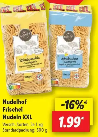 Lidl Nudelhof Frischei Nudeln XXL Angebot