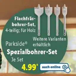 Lidl Flachfräs- bohrer-Set, 4-teilig Angebot