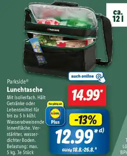 Lidl Parkside Lunchtasche Angebot