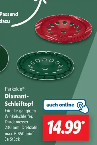 Lidl Parkside Diamant- Schleiftopf Angebot
