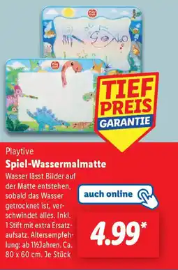 Lidl Playtive Spiel-Wassermalmatte Angebot