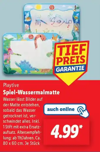 Lidl Playtive Spiel-Wassermalmatte Angebot