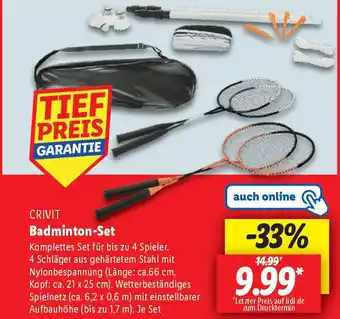 Lidl CRIVIT Badminton-Set Angebot
