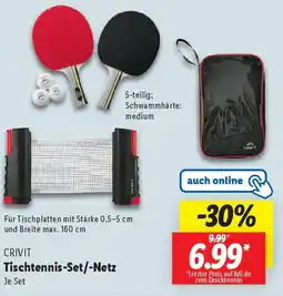 Lidl CRIVIT Tischtennis-Set/-Netz Angebot
