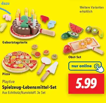 Lidl Playtive Spielzeug-Lebensmittel-Set Angebot