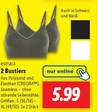 Lidl esmara 2 Bustiers Angebot