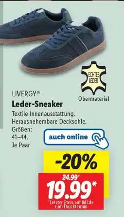 Lidl LIVERGY Leder-Sneaker Angebot