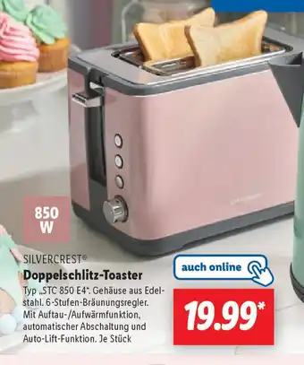 Lidl SILVERCREST Doppelschlitz-Toaster Angebot
