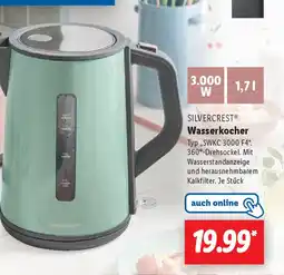 Lidl SILVERCREST Wasserkocher Angebot