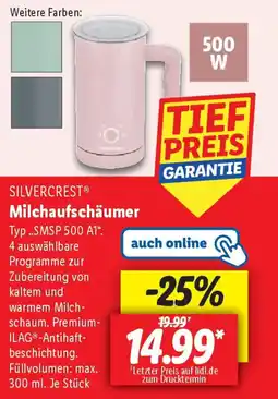 Lidl SILVERCREST Milchaufschäumer Angebot