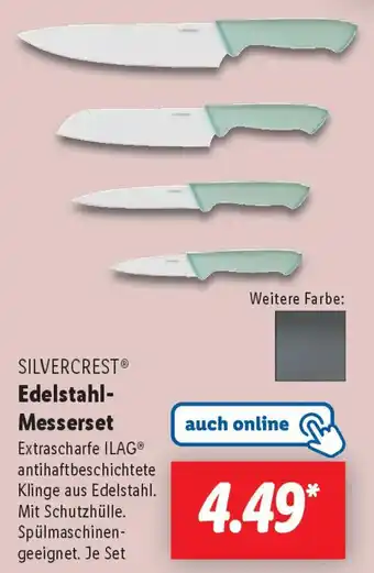 Lidl SILVERCREST Edelstahl- Messerset Angebot