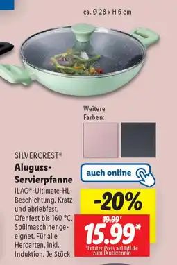 Lidl SILVERCREST Aluguss- Servierpfanne Angebot