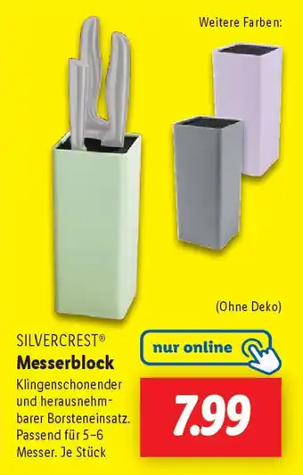 Lidl SILVERCREST Messerblock Angebot