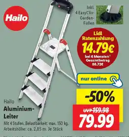 Lidl Hailo Aluminium- Leiter Angebot