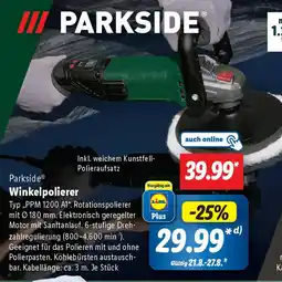 Lidl Parkside Winkelpolierer Angebot