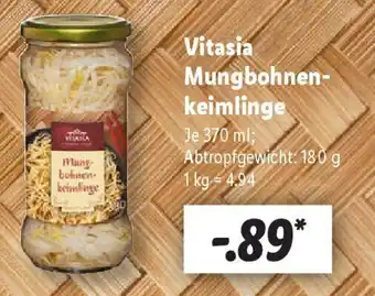 Lidl Vitasia Mungbohnen- keimlinge Angebot