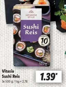 Lidl Vitasia Sushi Reis Angebot