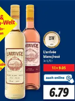 Lidl ISW L'arrivée blanc/rosé Angebot