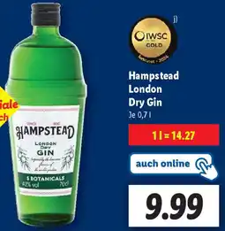 Lidl Hampstead London Dry Gin Angebot