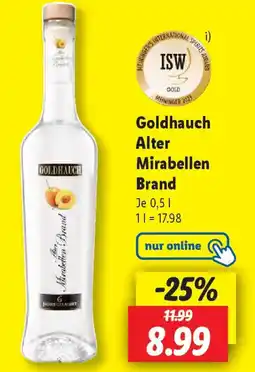 Lidl ISW Goldhauch Alter Mirabellen Brand Angebot