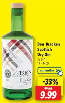 Lidl Ben Bracken Scottish Dry Gin Angebot